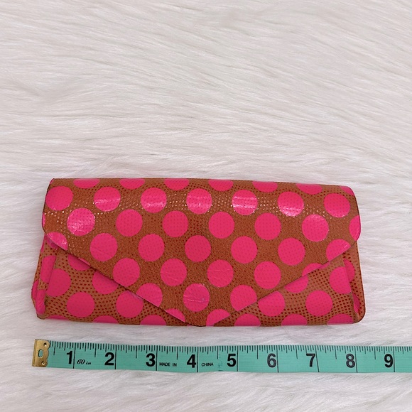 ANTHROPOLOGIE POLKA DOT SNAP WALLET BY CARMINE - Picture 15 of 16